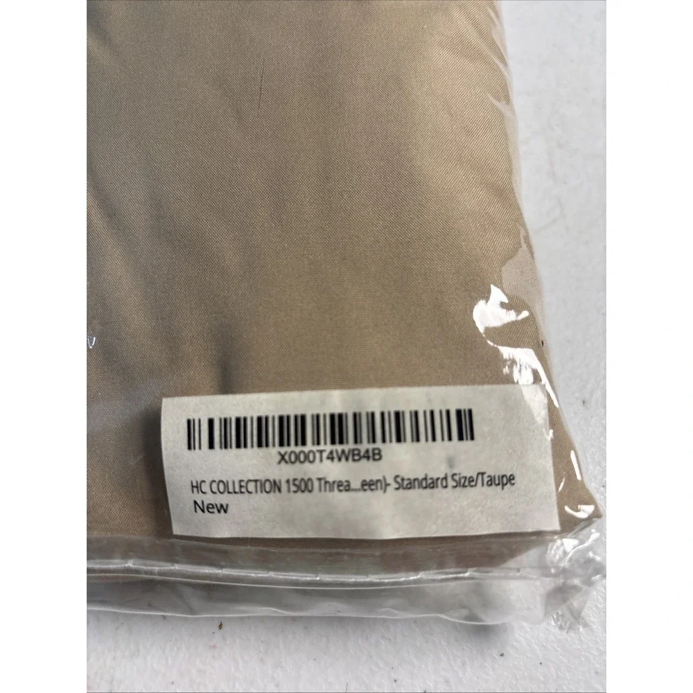 Hotel Collection Premium 1500 Series Pillowcase Set – Standard - Taupe NEW NWT